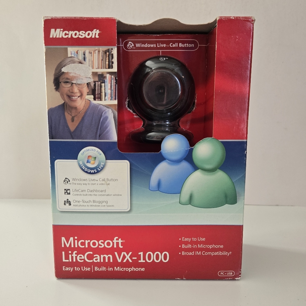 Vintage Microsoft LifeCam VX-1000 Webcam